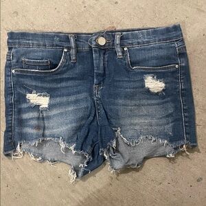 Blank NYC Distressed Blue Denim Kids Shorts